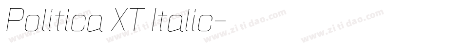 Politica XT Italic字体转换
